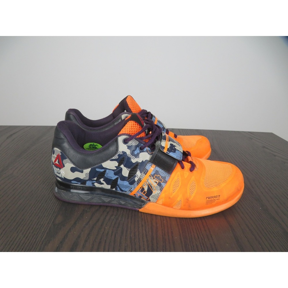 Reebok CrossFit Lifter 2.0 Shoes Womens 9 Orange Weightlifting Sneakers V67580